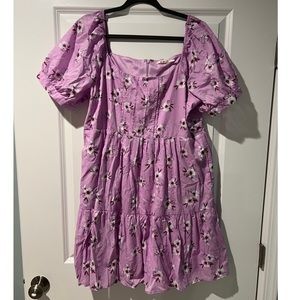 NWT! Dora Floral Babydoll Mini Dress, 1x